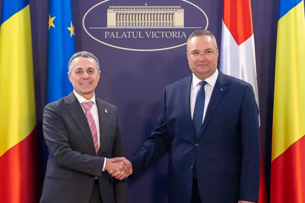 Nicolae Ciucă, întrevedere cu președintele Confederației Elvețiene, Ignazio Cassis - Discuții pe situația de securitate de pe frontul estic