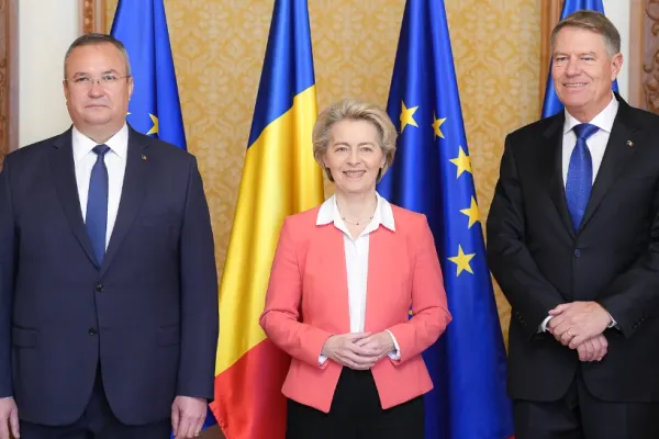 Klaus Iohannis și Nicolae Ciucă, față în față cu Ursula von der Leyen, la București - A fost semnat Acordul crucial în energie pentru România