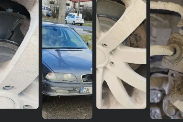 Polițiștii și inspectorii RAR au avut un șoc. Un șofer și-a scos discurile de frână și circula pe șosele - FOTO