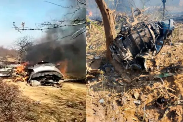 India, în alertă după un accident tragic în aer: Un mort și 2 răniți după ce două avioane de luptă s-au ciocnit - VIDEO