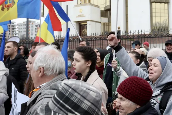 Un nou val de proteste în Chișinău. Participanții, activiști pro-Rusia din „Mișcarea pentru popor”