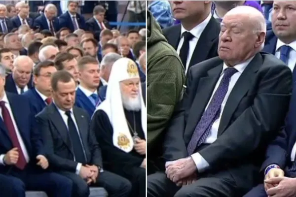 Fotografiile care-l vor enerva pe Vladimir Putin. S-a dormit pe capete la discursul despre starea națiunii - GALERIE