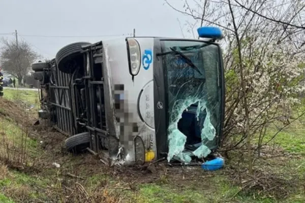 Accident grav de autocar în Ialomița: sunt afectate 40 de persoane - Imaginile dezastrului - FOTO&VIDEO