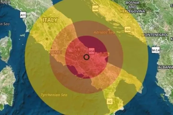 Un cutremur de 4,6 a zguduit Italia. Oamenii au ieșit afară în pijamale, în miezul nopții, unii au dormit în mașini