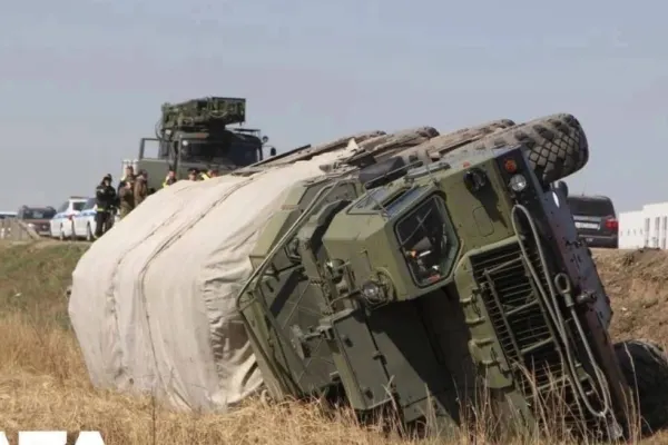 Un soldat rus beat a distrus mândria apărării aeriene a lui Putin. "Vânătorul de F-35", scos cu automacaraua din șanț