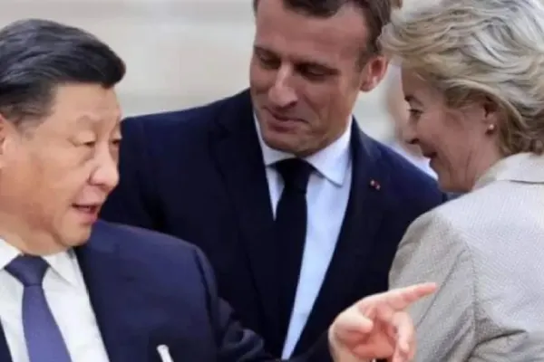 Întâlnire de gradul ZERO la Beijing - Macron și Ursula von der Leyen, față în față cu președintele Chinei, aliat al lui Putin