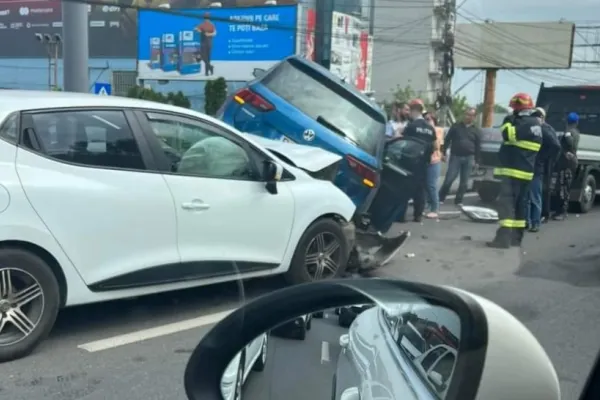 Principesa Sofia, implicată într-un accident pe DN1, la ieșirea din Otopeni: O mașină a fost proiectată pe separatorul de sensuri