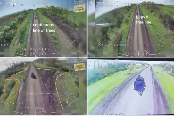 Final nefericit, pentru doi militari ruși. Au încercat să scape de o dronă care îi urmărea, dar nu au reușit (VIDEO)