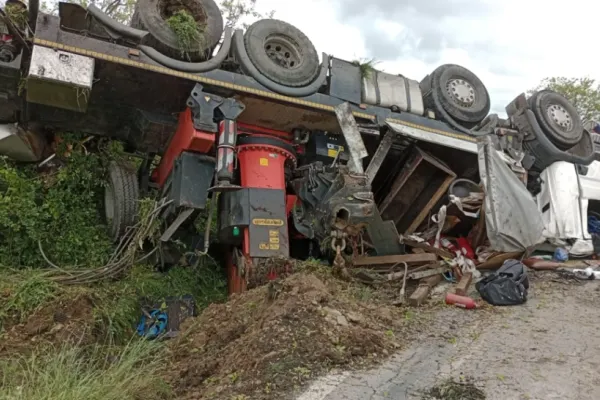 Accident grav, în jud. Timiș: o automacara s-a răsturnat - o victimă