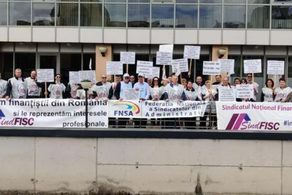 Noi proteste în București - Sindicaliștii din sistemul de Finanțe Publice ies în stradă - Care sunt revendicările