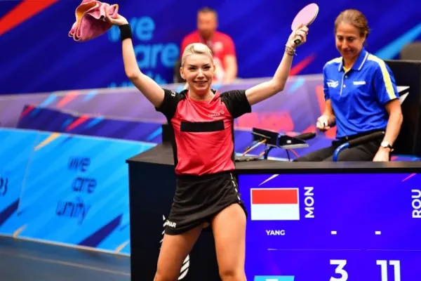 Bernadette Szocs , aur la tenis de masă, la Jocurile Europene din Polonia