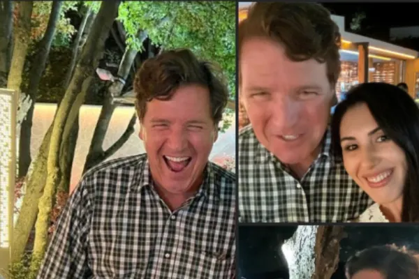 Celebrul realizator TV Tucker Carlson, apariție surprinză la un restaurant din Herăstrău