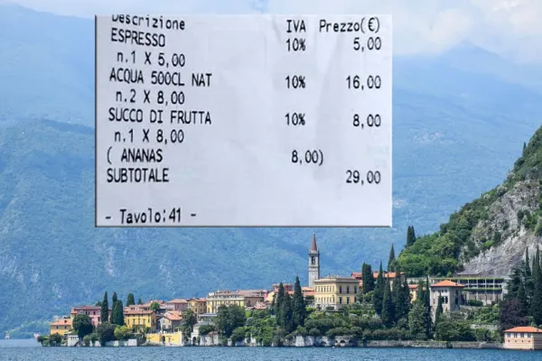 Prețurile din Italia au luat-o razna! Turiștii șocați au început să posteze bonurile de la restaurante pe internet
