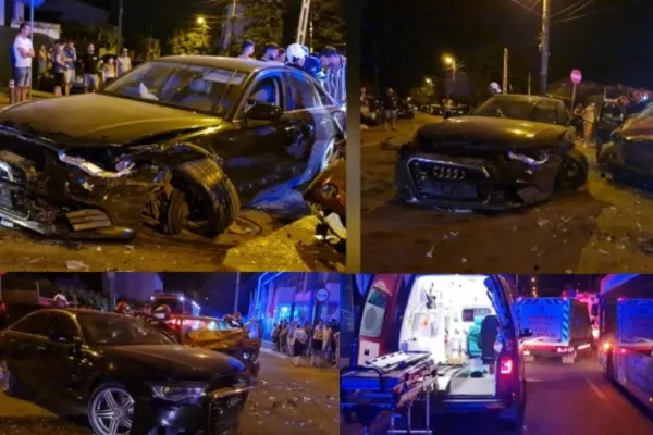 Accident teribil la Constanța. O victimă, încarcerată - FOTO/VIDEO