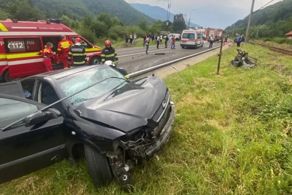 Accident pe Autostrada A3. O femeie de 62 de ani a ajuns la spital doi copii ai primit îngrijiri medicale