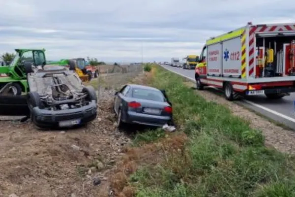 Accident cu 5 victime după o urmărire urmată de bătaie în trafic - Reglări de conturi între clanuri