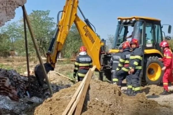 Accident MORTAL. Un zid a căzut peste un muncitor, în județul Dâmbovița