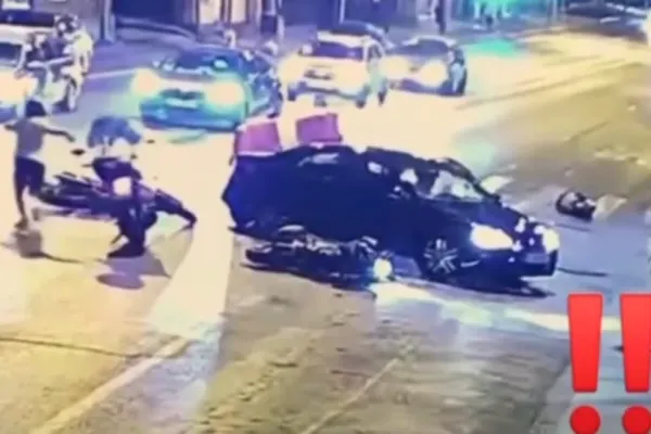 Accident grav între o mașină și 3 motociclete, în orașul Pantelimon - 2 răniți