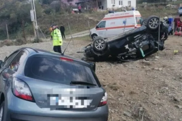 6 răniți într-un accident violent produs în județul Neamț! Intervenție de urgență a echipajelor de prim ajutor