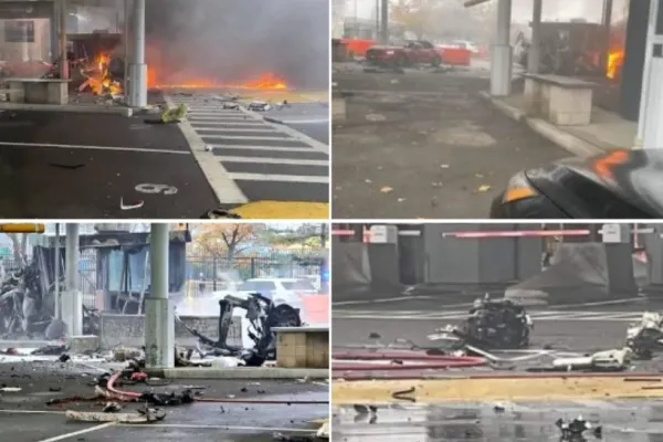 2 morți în explozia unui vehicul, la granița dintre SUA și Canada. Prima ipoteză, ACT TERORIST - VIDEO