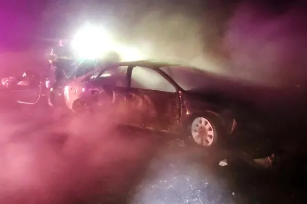 Accident grav, urmat de incendiu, la Cluj: 4 victime. Intervenție extremă