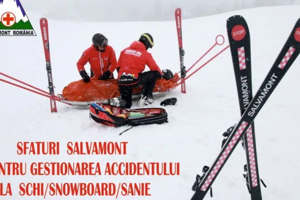 Număr "îngrijorător de mare" de evenimente pe pârtiile de schi! Sfaturile salvamontiștilor pentru martorii la accidente
