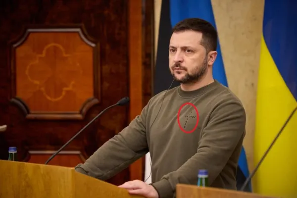Ce reprezintă coordonatele misterioase de pe pulovărul purtat de Zelenski în timpul vizitei în Estonia. Mesajul secret transmis lui Putin