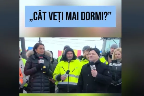 Realitatea PLUS, alături de fermierii ieșiti în stradă să își strige disperarea, la Afumați. Mesajul emoționant al unui protestatar: Trageți clopotul, preoți, nu fiți lași!