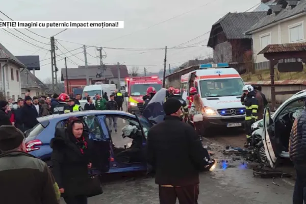 Accident grav în județul Mureș, după ce un bărbat a făcut infarct la volan
