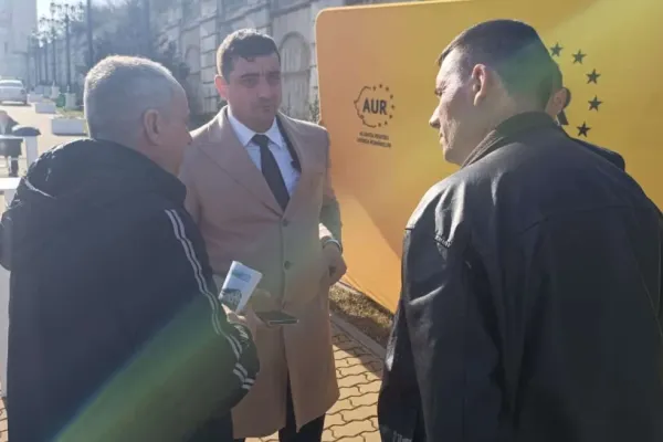 AUR, protest cu lumânări și coșciuge în toată țara față de COMASAREA alegerilor. Sediile PSD, pichetate
