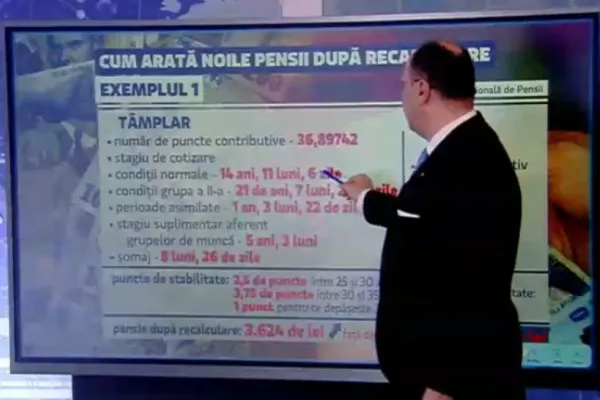 Șeful Casei de Pensii a anunțat la Realitatea Plus o dublă recalculare pentru anumiți pensionari. Ce documente sunt necesare?