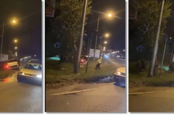 Mașină PLINĂ cu migranți, oprită cu focuri de armă de polițiștii din Timișoara, după o urmărire ca în filme - VIDEO