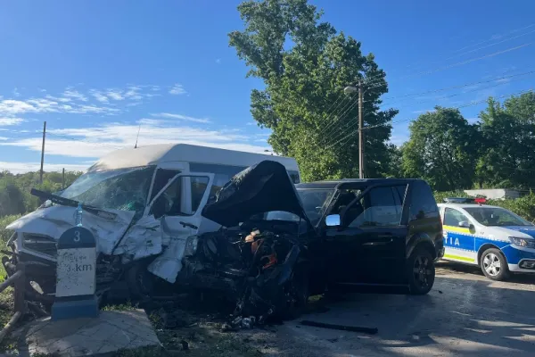 Accident grav la ieșirea din Tulcea. 7 victime transportate la spital - VIDEO