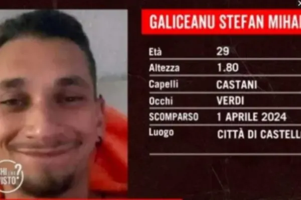 Ștefan Mihai are 29 de ani și a fost dat dispărut. Românul locuia în Italia