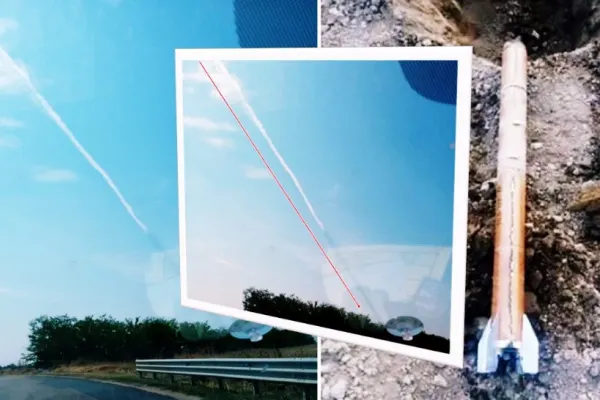 Accident bizar în Teleorman! Un pătul a luat foc după ce ar fi fost lovit de o rachetă ANTIGRINDINĂ