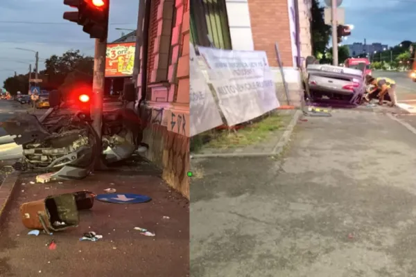 Un tânăr de 19 ani a provocat un accident cu o mașină furată în care se afla și un copil de 12 ani