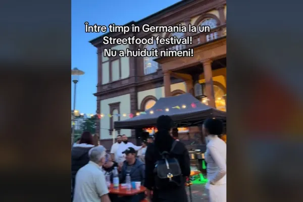 Manele la un festival de mâncare din Germania. Videoclipul care a împărțit internetul în două