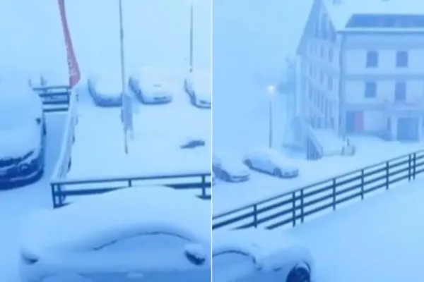 Vremea a luat-o razna! Nămeți de 10 centimetri în Italia, în plină vară