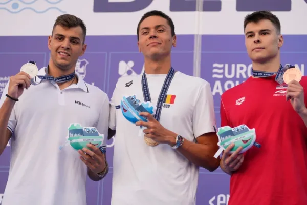 David Popovici, încă o medalie de AUR la Campionatele Europene de Natație