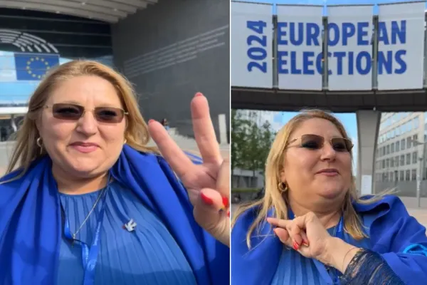 Diana Șoșoacă a mutat circul în Parlamentul European. Cum s-a prezentat senatoarea putinistă la Bruxelles - VIDEO