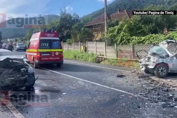 Accident grav în Hunedoara, provocat de un tânăr băut, drogat și fără permis: 3 persoane au ajuns la spital