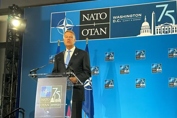 Klaus Iohannis, la Summitul NATO: „Rusia rămâne cel mai mare risc pentru securitatea europeană”
