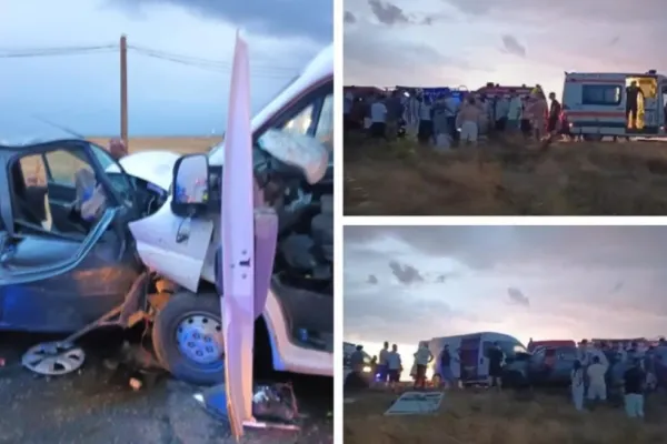 Accident grav pe DN 6: Două persoane au murit și cinci au fost rănite