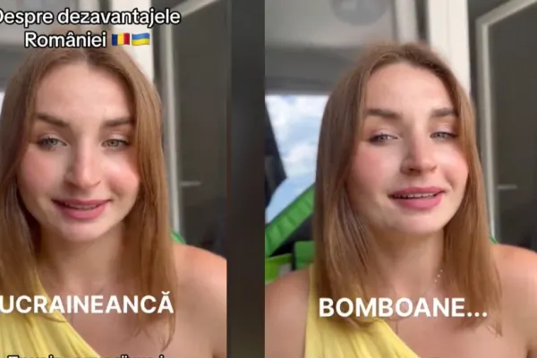 O tânără din Ucraina se plânge de dezavantajele vieții în România. ”Nu există bomboane și dulciuri gustoase”