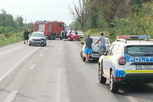Accident MORTAL pe Centura Capitalei. Un motociclist a fost lovit de un autoturism, în zona Jilava -  FOTO