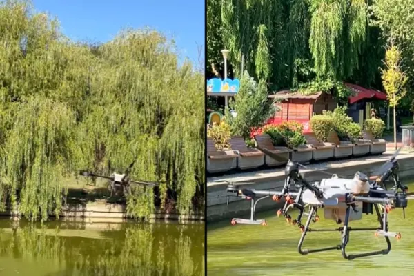 Nicușor Dan trimite DRONELE împotriva țânțarilor. Unde au loc primele atacuri? - VIDEO