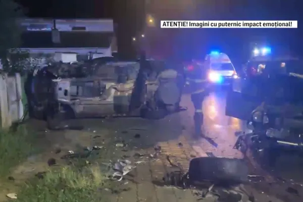 Accident grav la ieșirea din Tulcea: 6 persoane au fost rănite. Imagini cutremurătoare de la locul impactului