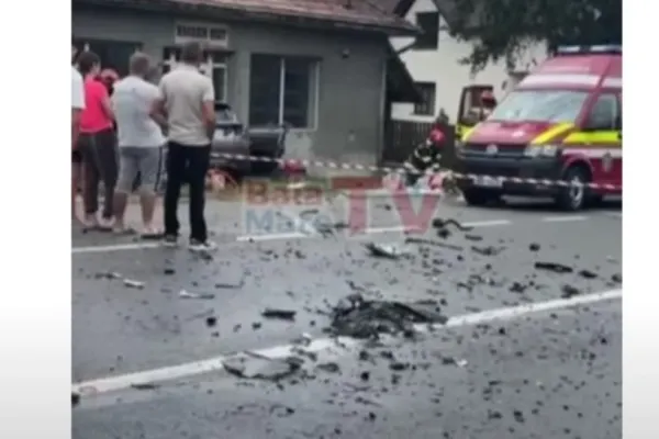Accident pe contrasens. Șoferul vinovat a murit pe loc - VIDEO