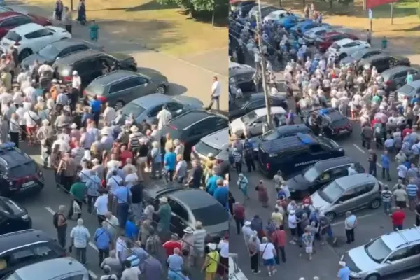 Minerii pensionari din Maramureș, protest de amploare în Baia Mare. Oamenii sunt nemulțumiți de RECALCULAREA pensiilor - VIDEO