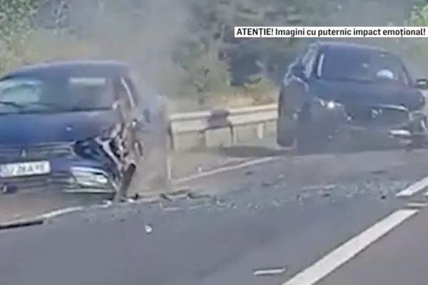 Imagini halucinante cu accidentul produs de șeful secției de chirurgie al spitalului din Caracal, prins băut la volan